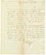 1810 N° 16 ARM. D' ALLEMAGNE Rouge Sur Lettre Avec Texte De GLOGAU Pour La FRANCE. Verso, Cachet Rare BARATTE COMMISSAIR - Sellos De La Armada (antes De 1900)