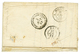 "Tarif Militaire Pour Le CORPS EXPEDITIONNAIRE D' ITALIE" : 1851 Paire Du 10c N°1 ( 1 Ex. TB , 1 Ex Touché) Obl. Grille  - 1849-1850 Ceres