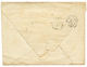 "JANVIER 1849 - Bande De 5" : 20c(n°3) Bande De 5 (pd) Bord De Feuille Obl. Grille + T.14 LYON 20 JANV. 1849 Sur Envelop - 1849-1850 Ceres