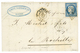 1852 25c CERES (n°4) Nuance BLEU TRES FONCE Sur Lettre De ROUEN. Signé SCHELLER. Superbe. - 1849-1850 Cérès