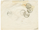 POSTE FERROVIAIRE - Cachet D' ESSAI : 1866 Cachet D' Essai PARIS A STRASBOURG Au Verso D'une Enveloppe(pd) De BELGIQUE A - 1853-1860 Napoleone III