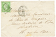 1862 5c EMPIRE (n°12) TTB Margé Obl. Losange F Sur Enveloppe De PARIS. Superbe. - 1853-1860 Napoléon III