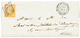 1855 10c(n°13) Pd Obl. GRILLE Sur Lettre Locale De PARIS. Rare. Cote 450€. Superbe. - 1853-1860 Napoleone III