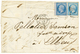 1858 Mixte 20c Bleu + 20c LILAS Obl. A Sur Lettre De PARIS. Association Rare. TB. - 1853-1860 Napoleone III