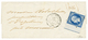 1856 20c(n°14) Bord De Feuille Avec FILET D' ENCADREMENT Sur Lettre ST PIERRE D' OLORON. TB. - 1853-1860 Napoléon III