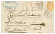 1859 40c(n°16) + Taxe 4 Tampon Sur Lettre De MARSEILLE Pour LAUSANNE (SUISSE) Réexpédiée. TB. - 1853-1860 Napoleone III