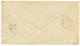 1861 80c(n°17) TB Margé Obl. Sur Enveloppe De PARIS Pour MELBOURNE AUSTRALIE. Destination Rare Avec émission NON DENTELE - 1853-1860 Napoléon III