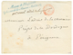 1865 Bau DU PALAIS DE FONTAINEBLEAU Rouge + MAISON DE L' EMPEREUR Bleu Sur Env. Pour PERIGUEUX. Superbe. - 1863-1870 Napoléon III Con Laureles
