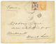 1867 FRANCE 40c Obl. GC 5080 + ALEXANDRIE EGYPTE + EGYPTE 1P Obl. CAIRO Sur Enveloppe Pour La FRANCE. Affrt MIXTE Rare A - 1863-1870 Napoléon III Lauré