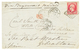 "Destination MAROC" : 1867 80c(n°24) Obl. GC 2240 + MARSEILLE + GIBRALTAR Sur DEVANT De Lettre Pour Le CONSUL ANGLAIS à  - 1863-1870 Napoléon III Lauré