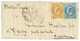 "BALLON MONTE Pour JERSEY" : 10c+ 20c(pd) Obl. Etoile + PARIS 2 Nov 70 Sur Lettre Pour JERSEY. Verso, Arrivée JERSEY 8 N - Guerre De 1870