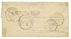 20c(n°29) Obl. Etoile + PARIS 17 Nov 70 Sur Lettre Pour CARIGNAN GIRONDE Réexpédiée à BORDEAUX. Verso, LATRESNE (26 Nov  - Guerre De 1870