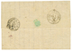 BALLON MONTE Pour La MARTINIQUE : 1870 Paire 30c (n°30) + 10c SIEGE (n°36) Obl. Etoile 5 + PARIS 24 Oct 70 Sur Lettre Av - Guerra De 1870