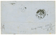 1871 40c BORDEAUX(n°48) Marges Intactes Obl. ANCRE + LIGNE U PAQ FR N°1 Sur Lettre Pour La SICILE. TB. - 1870 Emissione Di Bordeaux