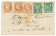 1877 2c CERES (x3) + 10c Vert Type 2 (n°76)x2 Obl. CHATILLON SUR SEINE Sur Enveloppe Pour NANCY. Cote Des Timbres Détach - Autres & Non Classés