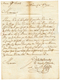 1725 ROCHEFORT Sur Lettre Avec Texte Daté "ST PIERRE" Pour BORDEAUX. Entrée Rare Par ROCHEFORT. Superbe. - Correo Marítimo