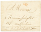 1772 Marque Rouge "DU" De La Petite Poste De BORDEAUX Avec Texte De ST PIERRE MARTINIQUE. Superbe. - Correo Marítimo