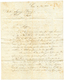 1823 COLONIES PAR BREST Sur Lettre Avec Texte Daté "GALBAS" Pour SAINTES. RARE Origine. TTB. - Maritieme Post