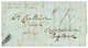 GUERRE DE CRIMEE : 1855 Cachet ALEXANDRE 12 Aout 55 + Taxe Sur Lettre Avec Texte De CONSTANTINOPLE Pour L' ANGLETERRE. T - Maritieme Post