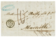 1855 THABOR 17 Aout 55 + Taxe 10 Suir Lettre Avec Texte De CONSTANTINOPLE Pour MARSEILLE. TB. - Poste Maritime