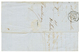 1862 40c(n°16) Obl. ESTRANGERO BARCELONA + Taxe 3 Sur Lettre De MARSEILLE Pour ALICANTE. TTB. - Maritieme Post