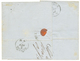 1867 10c(n°21) + 20c(n°22)x2 Obl. FRANCIA VIA DI MARE Sur Lettre Pour CIVITA-VECCHIA. TB. - Poste Maritime