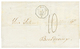 1869 Cachet Rare STE MARTHE + Taxe 10 Sur Lettre Avec Texte Pour BORDEAUX. Superbe. - Poste Maritime
