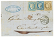 1875 CERES 25c(x2) + 30c Obl. ANCRE + MARSEILLE B.M Sur Lettre Pour CONSTANTINOPLE. TTB. - Poste Maritime
