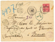 "CANDIA" : 1899 LEVANT 2P S/ 50c Obl. CANDIE CRETE + Cachets Taxes TURCS Sur Enveloppe RECOMMANDEE Pour BROUSSE. RARE. S - Autres & Non Classés