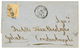 1872 40c SIEGE (n°38) Obl. GC 5095 + SALONIQUE TURQUIE Sur Lettre Pour CONSTANTINOPLE GALATA. TB. - Andere & Zonder Classificatie