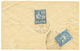 1905 MIXTE LEVANT 1p S/ 25c Obl. SMYRNE TURQUIE D' ASIE + TURQUIE 1P Obl. SMIRNE Au Verso D'une Enveloppe Pour DAMAS SYR - Autres & Non Classés