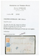 SENEGAL : 1869 AIGLE 10c + 20c + 40c(def) Obl. SNG En Bleu Sur Lettre De ST LOUIS Pour La FRANCE. Affrt TRICOLORE Rare A - Andere & Zonder Classificatie