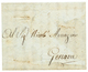 1795 Lettre Avec Entailles De PURIFICATION Datée "BONE" En ALGERIE Pour GENOVA (ITALIE). Rare Avant La Conquête. TB. - Sonstige & Ohne Zuordnung