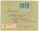 1920 25c(n°31) + 25c SURCHARGE RENVERSE (n°31a) Sur Lettre RECOMMANDEE Pour SMYRNE. Verso, Transit RHODES. Timbres Rares - Autres & Non Classés