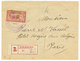 1920 1F(n°42) Sur Lettre RECOMMANDEE De CASTELLORIZO Pour PARIS. Timbres Trés Rare Sur Lettre ( Cote Détaché = 1200€). S - Otros & Sin Clasificación