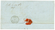 "PETIT BOURG Manuscrit" : 1845 Marque Manuscrite "P.B Le 24 8bre 1845" (Jamet N°1 = Indice 7) Au Verso D'une Lettre Sur  - Autres & Non Classés