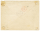 1877 CG 40c SAGE Pd Obl. GUYANE CAYENNE + COL. FR PAQ FR. C N°1 En Rouge Sur Enveloppe Pour La FRANCE. Verso, Cachet LIG - Sonstige & Ohne Zuordnung