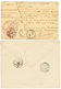 1890 Entier CG 10c Obl. CANTHO Via L' ARGENTINE Pour Le BRESIL Et 1888 CG 15c SAIGON-PORT Pour HUE. TB. - Other & Unclassified