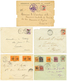 TONKIN : 1913/18 Lot De 13 Lettres Avec émissions Surchargées Dont CROIX-ROUGE. TB. - Andere & Zonder Classificatie