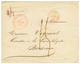 1845 SAINT PIERRE MARTINIQUE En Rouge (rare) + TAxe 15 + OUTRE-MER ROCHEFORT Pour BORDEAUX. TB. - Autres & Non Classés