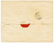 1845 SAINT PIERRE MARTINIQUE En Rouge (rare) + TAxe 15 + OUTRE-MER ROCHEFORT Pour BORDEAUX. TB. - Autres & Non Classés