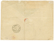 "STE MARIE" : 1871 AIGLE 10c Bande De 3 + 40c Obl. MQE + Marque Manuscrite "STE MARIE 22 Mars 1871" Sur Enveloppe Pour P - Autres & Non Classés