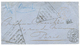 1876 Cachet Triangulaire P.D/AFFRANCHI EN NUMERAIRE FAUTE DE TIMBRES COLONIAUX + "1F" Manuscrit Sur Env. De NOUMEA Via B - Otros & Sin Clasificación