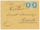 "CANEA + CHARGE" : 1883 10 Soldi(x2) Canc. CANEA + Cachet CHARGE On Envelope To FRANCE. RARE. Vf. - Oostenrijkse Levant