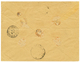 "CANEA + CHARGE" : 1883 10 Soldi(x2) Canc. CANEA + Cachet CHARGE On Envelope To FRANCE. RARE. Vf. - Levant Autrichien