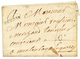 1754 BRUGES On Entire Letter To FRANCE. Scarce. Superb. - Otros & Sin Clasificación