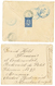 BULGARIA : 1889 2 Covers To CONSTANTINOPLE With 25c + Blue Negativ Cachet (scarce) And 5c(x5) Canc. BUR. AMBULANT TZAABR - Autres & Non Classés
