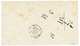 SUEZ : 1873 Rare 6d Brown + 4d Canc. B02 + SUEZ On Envelope To PARIS. Vvf. - Andere & Zonder Classificatie