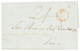 1849 PAID AT PANAMA + "2/-" Tax Marking On Entire Letter From PANAMA To LIMA (PERU). Vvf. - Autres & Non Classés