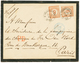 1874 9 On 9K X2 (one Stamp With 2 Short Perf.) Canc. FRANKFURT On Envelope To PARIS (FRANCE). Rare Franking. Superb. - Otros & Sin Clasificación